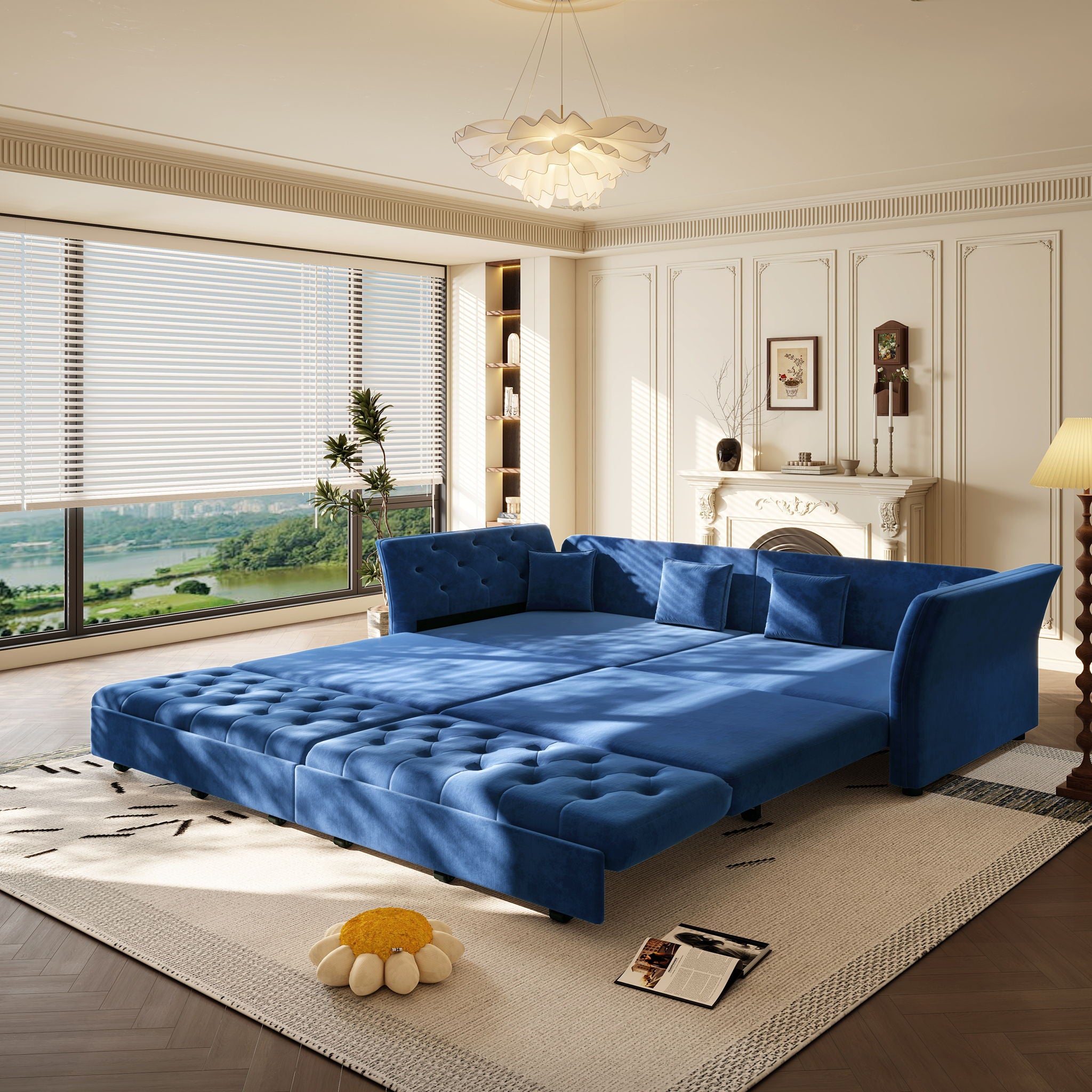 Oversize Pull Out Sofa Bed For Living Room