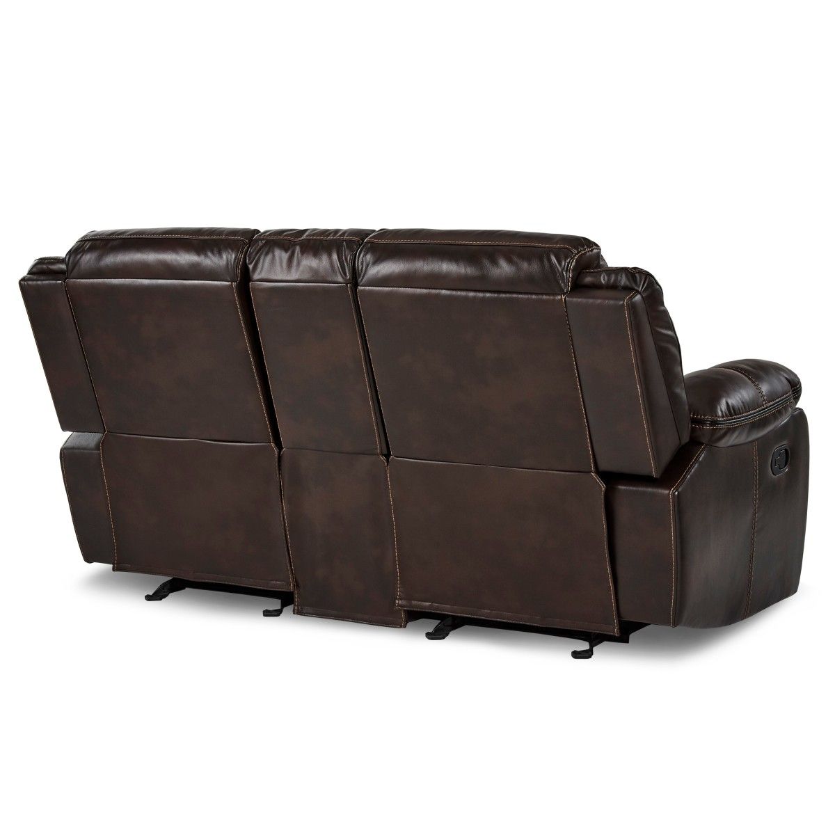 Bastrop - Double Glider Reclining Loveseat With Center Console