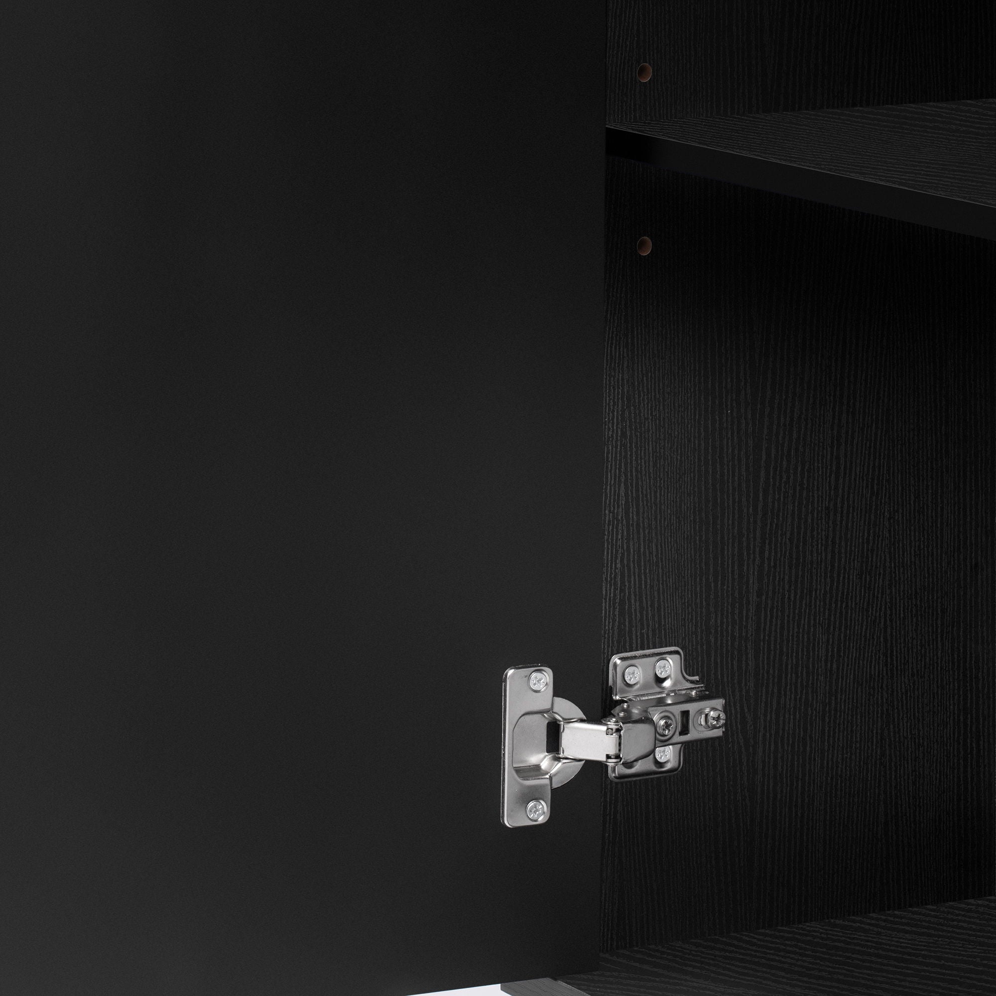 Modern TV Stand With 2 Spacious Storage Space And Anti-Tip Device