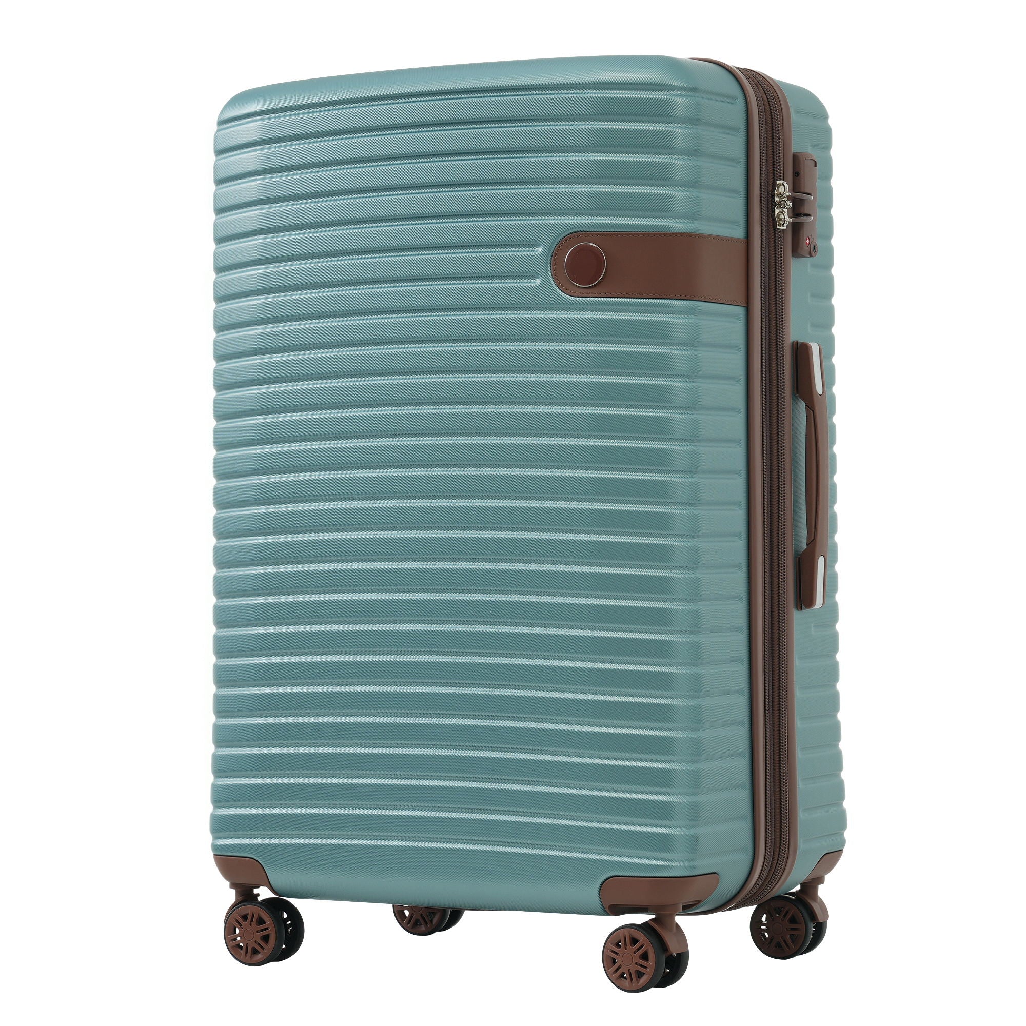 4 Piece Luggage Suitcase Set, Hard Shell Lightweight Expandable Travel Luggage With 4 Packing Cubes