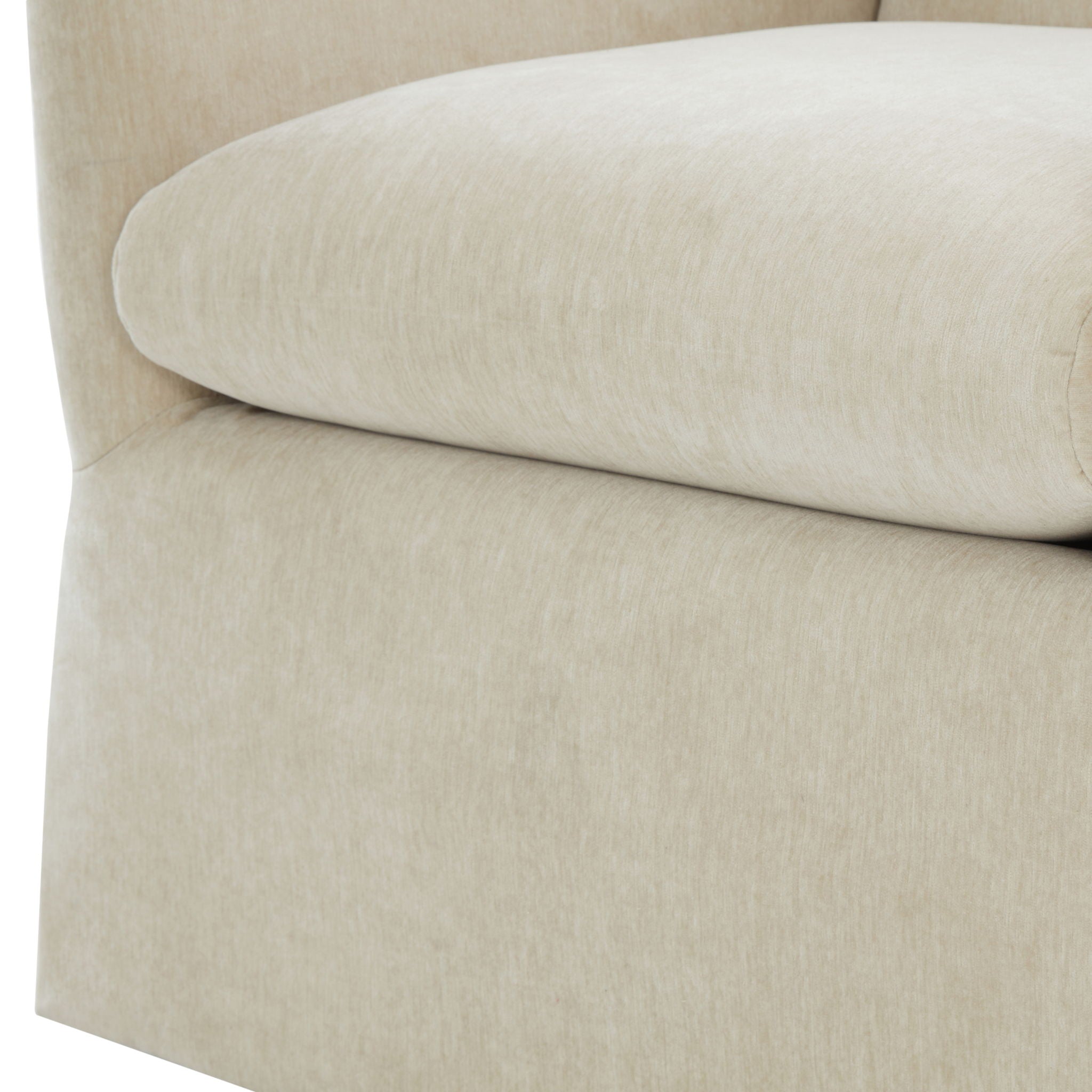 Luisa - Skirted Swivel Accent Chair