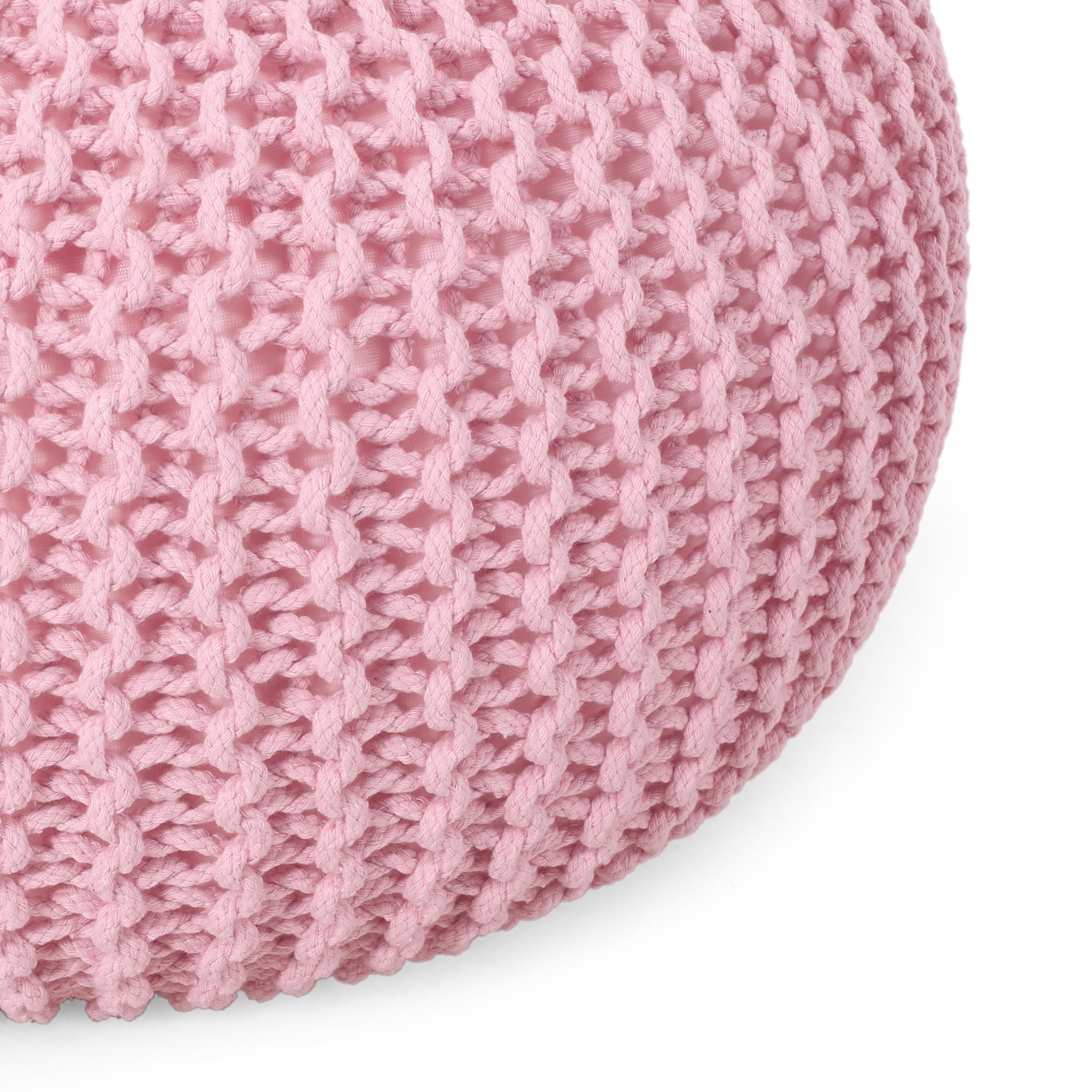 Belle - Modern Knitted Round Pouf