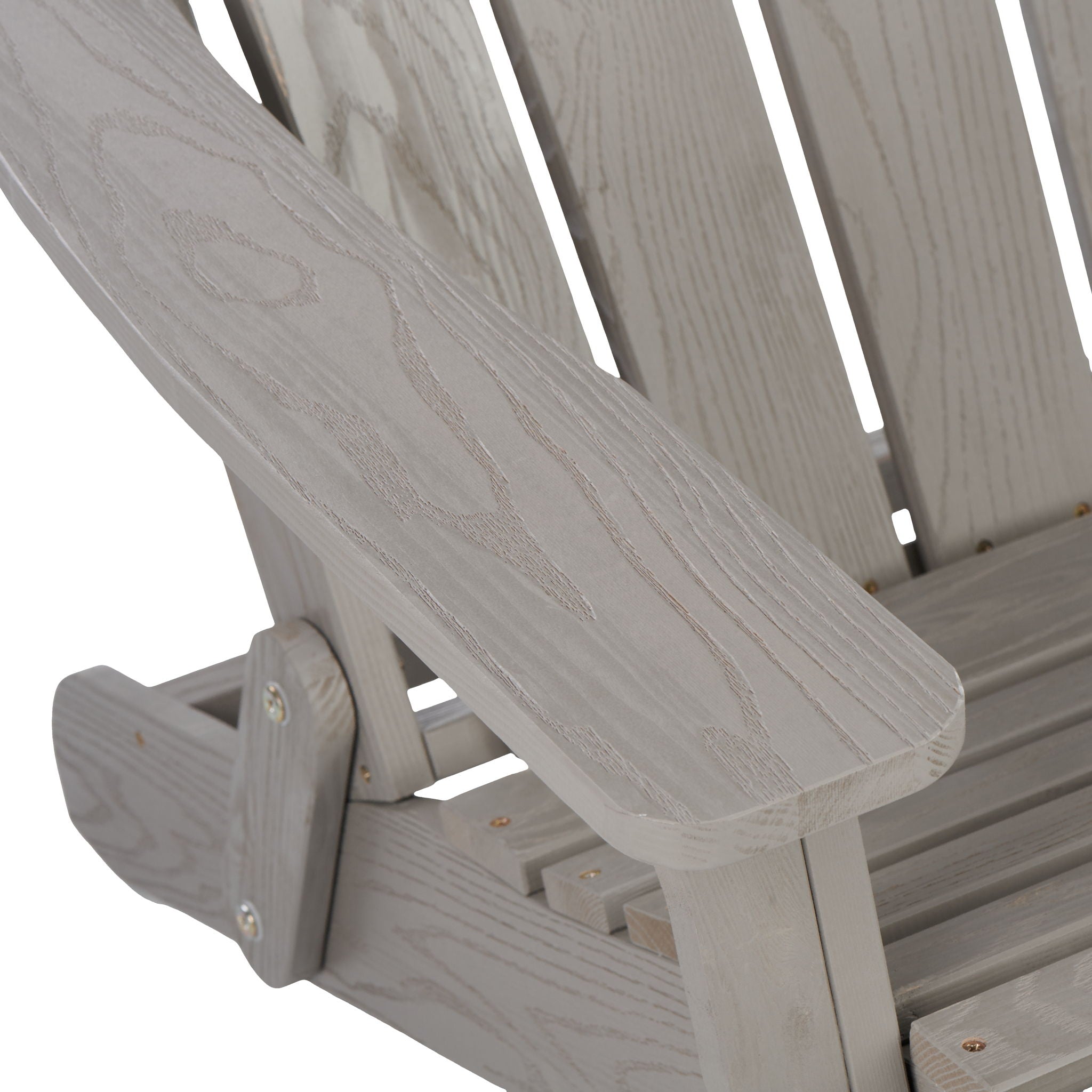 Oversize Outdoor Folding Adirondack Chair - Gray