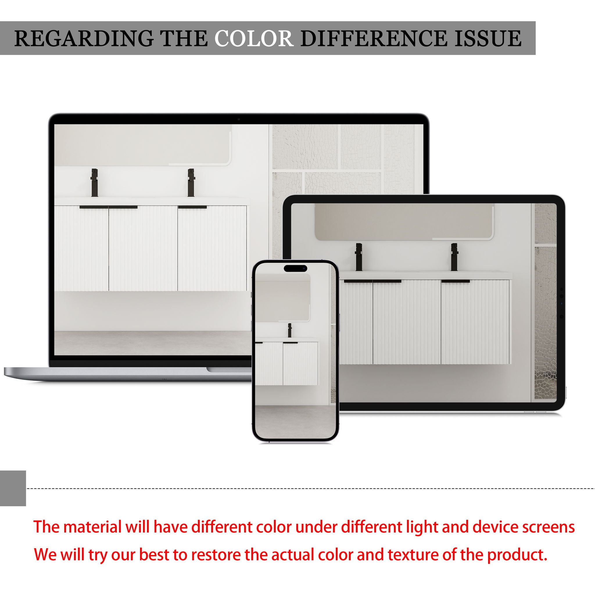 Contemporary Wall Mounted Bathroom Vanity With Resin Double Sink