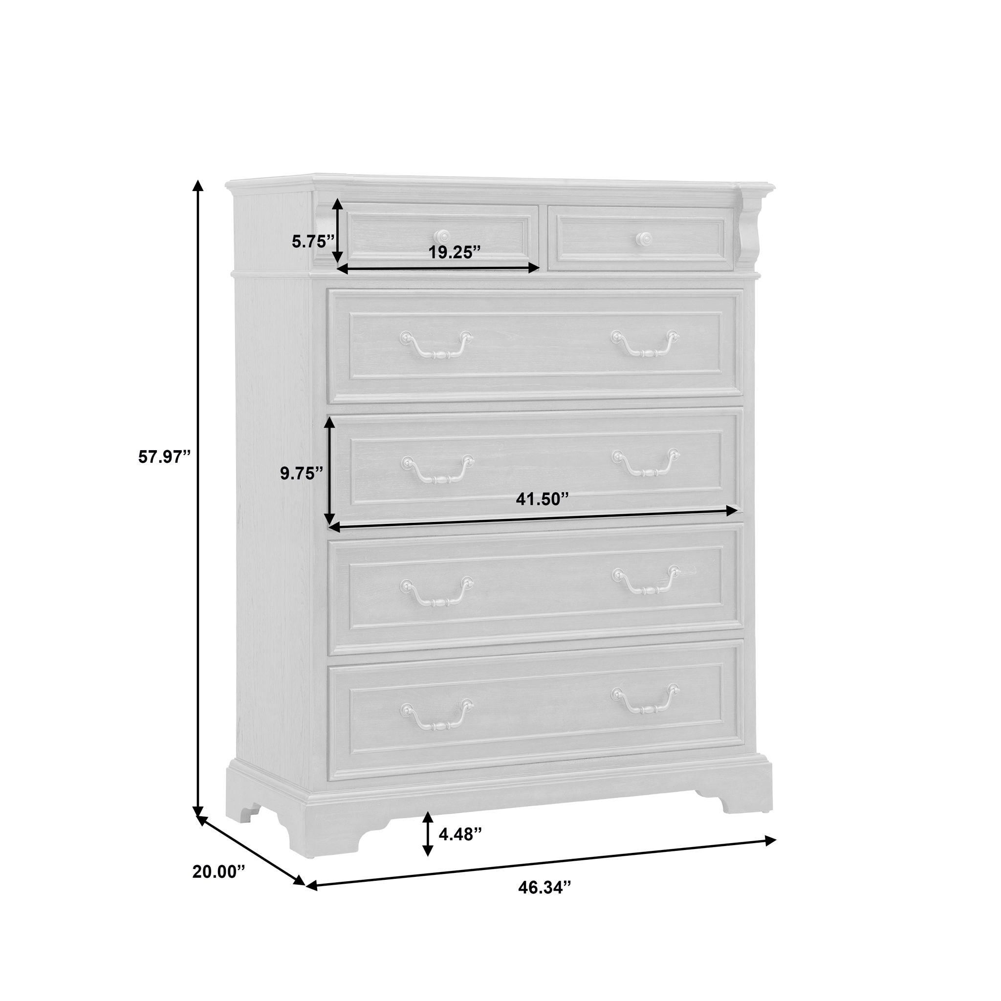 Hickory Creek - 6 Drawer Chest - Brown