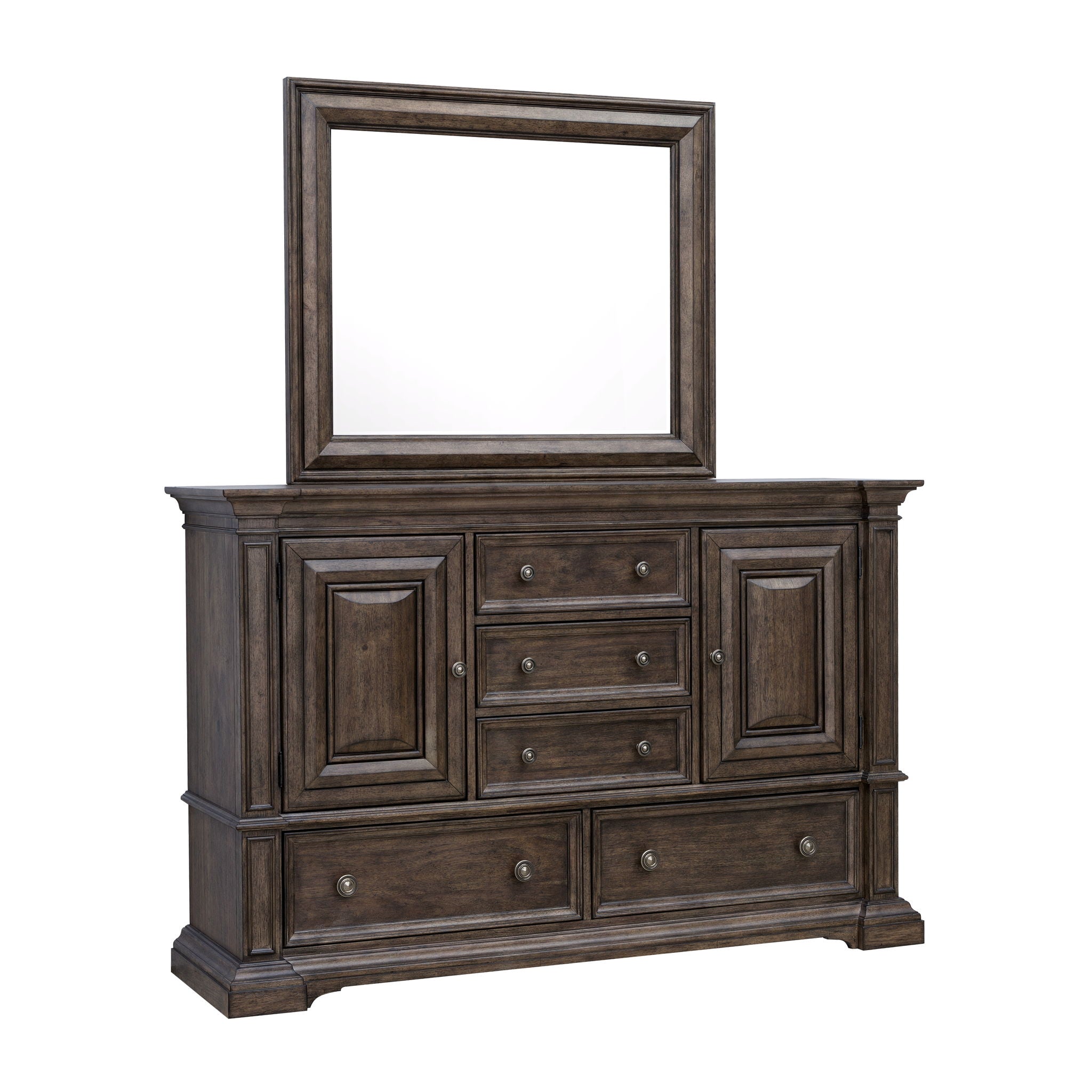 Woodbury - 5-Drawer Dresser With Cabinets