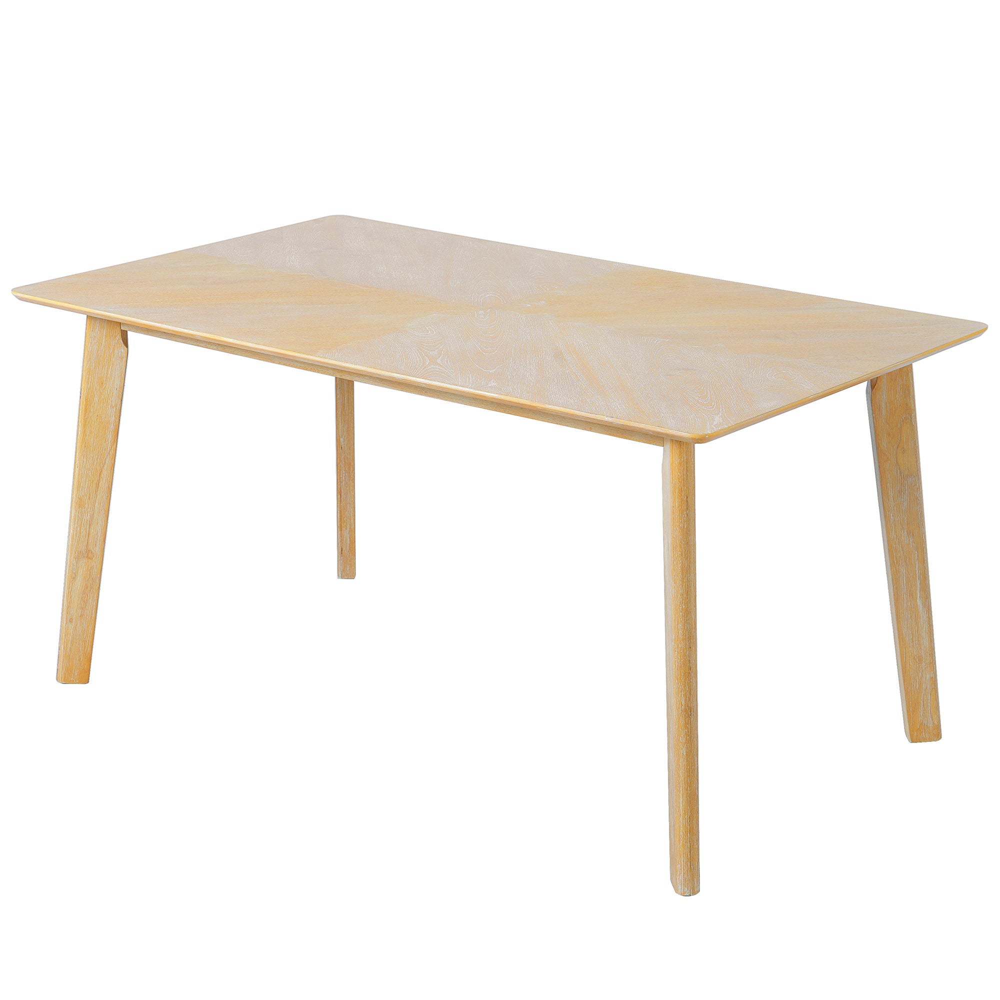 Rustic Farmhouse Dining Room Rectangular Table With 4 Upholstered Chairs And Bench