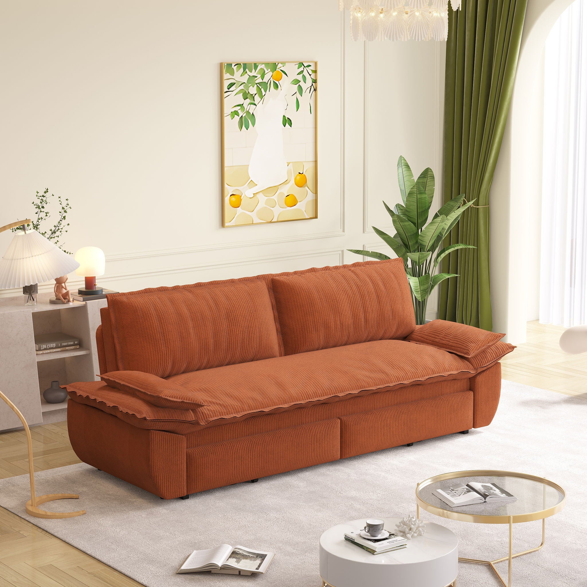 Queen Pull Out Bed, 3 In 1 Convertible Sleeper Sofa