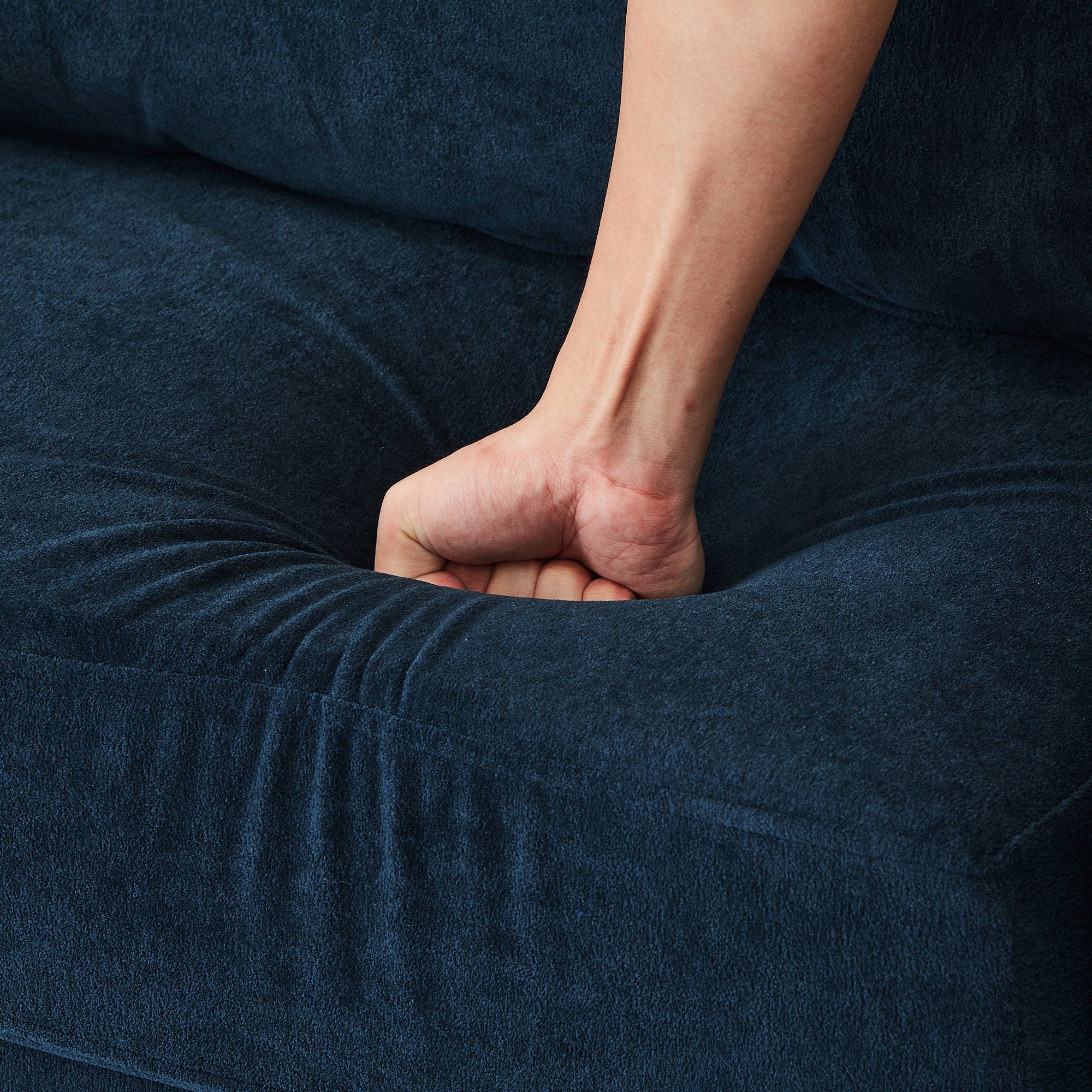 Modern Style Armchair Chaise Lounge Sofa Couch With Movable Storage Ottoman, USB Ports, Cup Holders, Phone Holder, Side Pockets