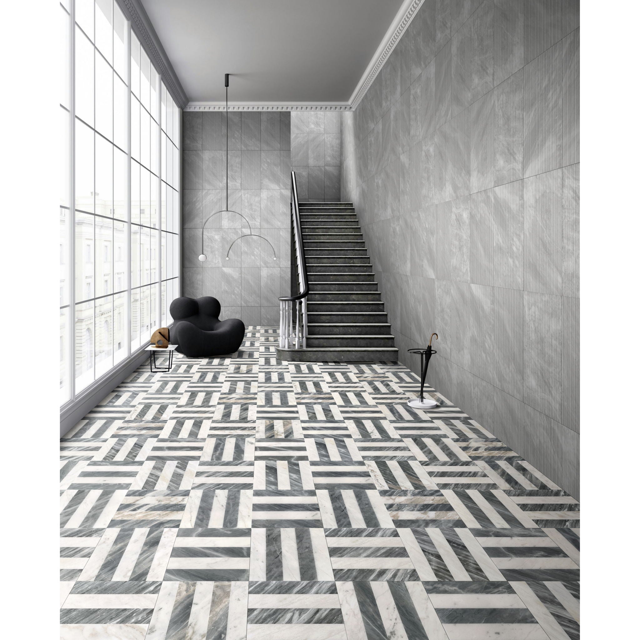 Elegant Waterjet Polished Marble Tile For Floor And Wall