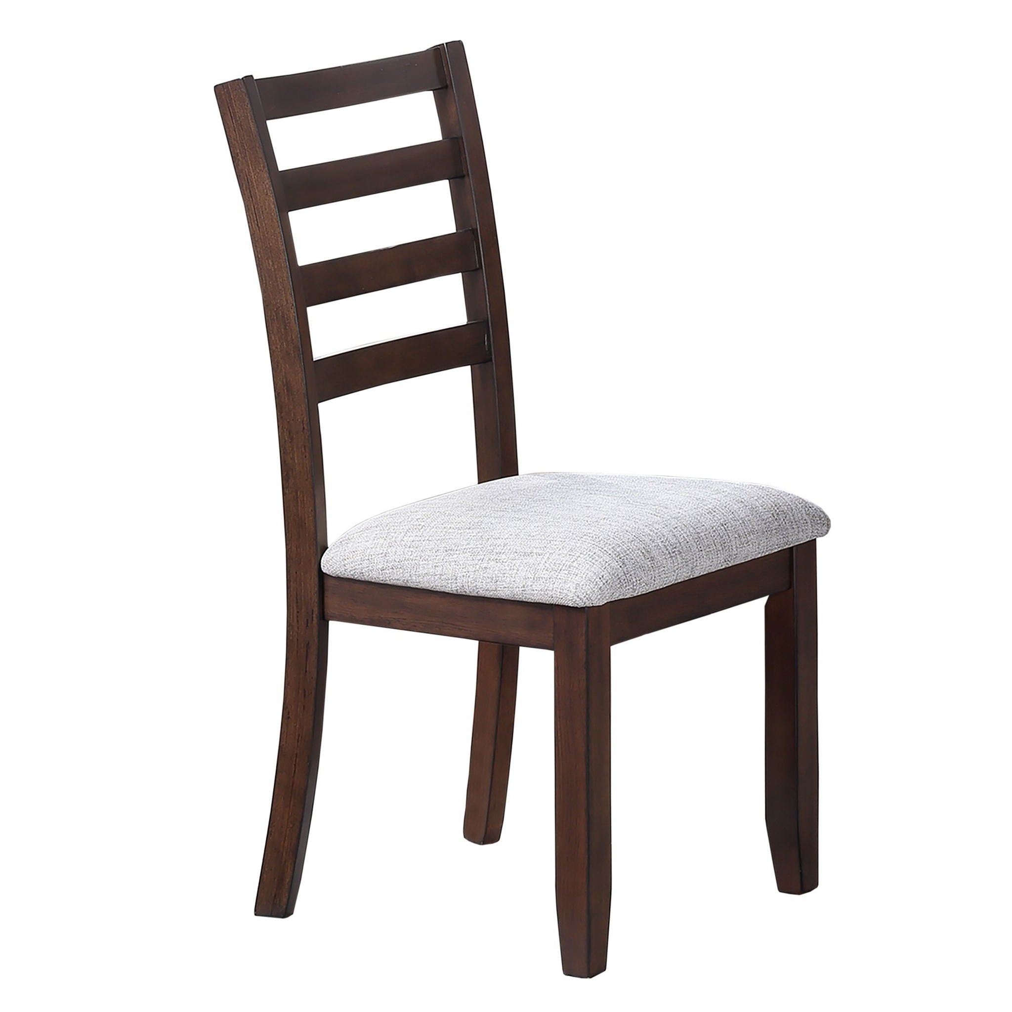 6 Piece Dining Set Table With Storage Ladder Back Chairs And Bench - Walnut