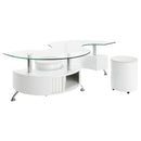 Buckley  Coffee Table and Stools Set Cappuccino