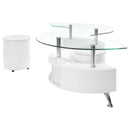 Buckley  Coffee Table and Stools Set Cappuccino