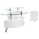Buckley  Coffee Table and Stools Set Cappuccino