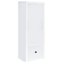 Jude 3-shelf Engineered Wood Media Tower High Gloss White