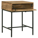 Stephie  Square Coffee and End Table Set Honey Brown