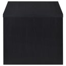 Knapp Engineered Wood Square Side End Table Black