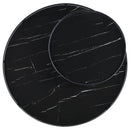 Briggs  Round Coffee and End Table Set Black