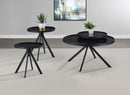 Briggs  Round Coffee and End Table Set Black