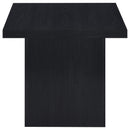 Max Square Engineered Laminate End Side Table Black