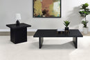 Max  Rectangular Coffee and End Table Set Black