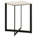 Tobin  Marble Top Coffee and End Table Set White