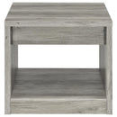 Felix 1-drawer Engineered Wood Side End Table Grey Driftwood
