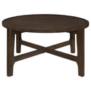 Cota  Solid Wood Coffee and End Table Set Dark Brown