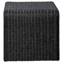 Cahya  Rattan Coffee and End Table Set Black