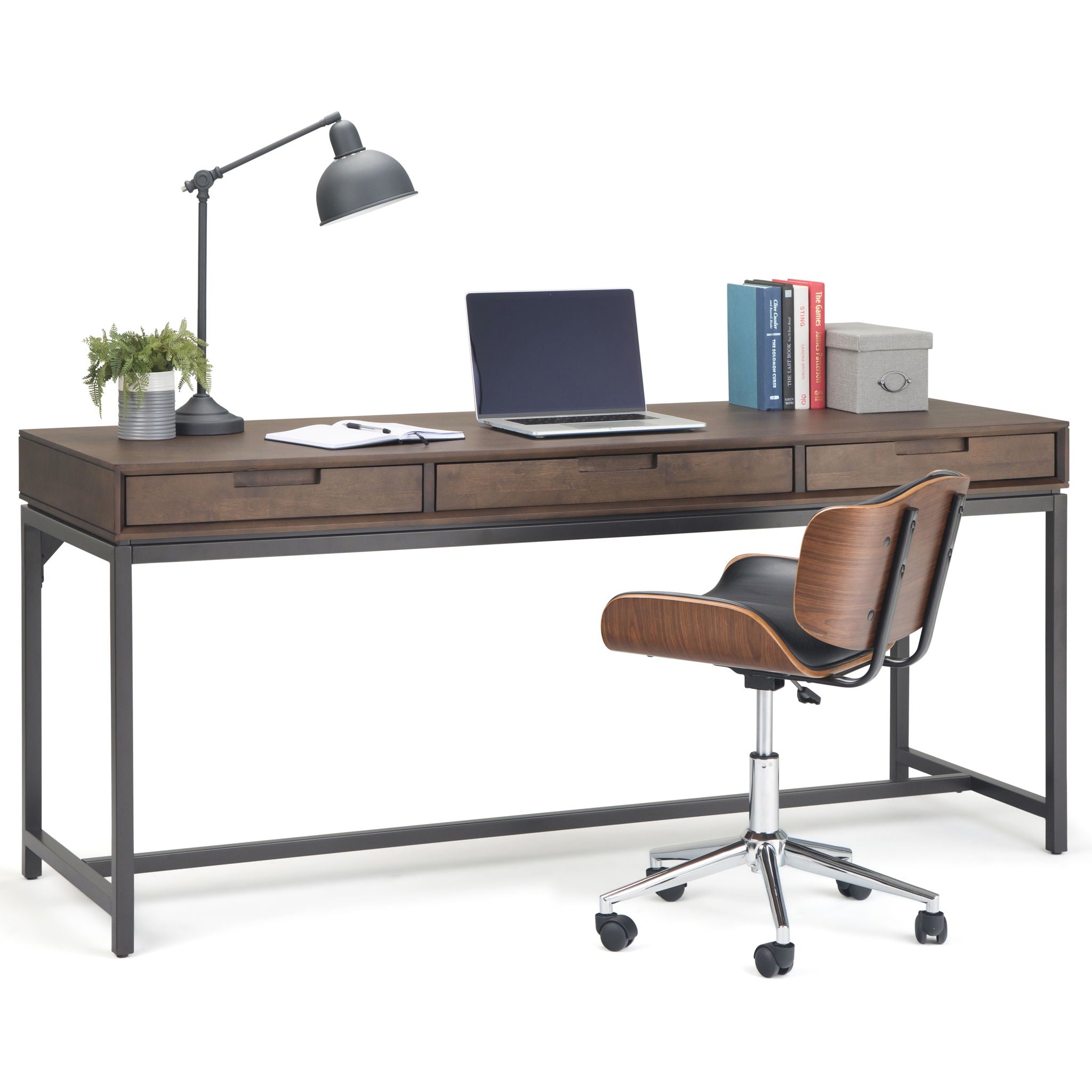Banting - Mid Century Wide Desk, Handcrafted