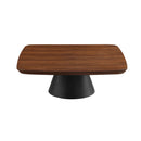 Eason  Coffee Table Set Walnut and Black