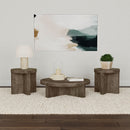 Kinkaid  Solid Wood Coffee and End Table Set Brown