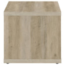 Frisco Square Engineered Wood Side End Table Dark Pine