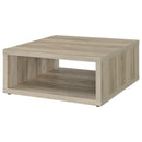 Frisco Square Engineered Wood Coffee Table Dark Pine