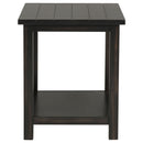 Payne Wood End Table with Shelf Distressed Brown