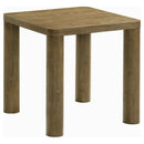 Castlewood Engineered Wood Accent Side End Table Brown Oak