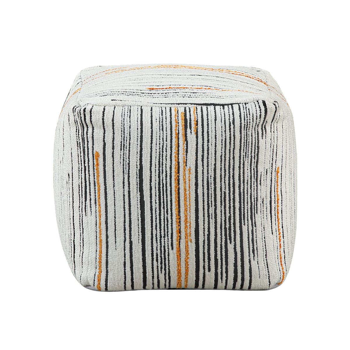 Easley - Poplar Pouf - Multicolor