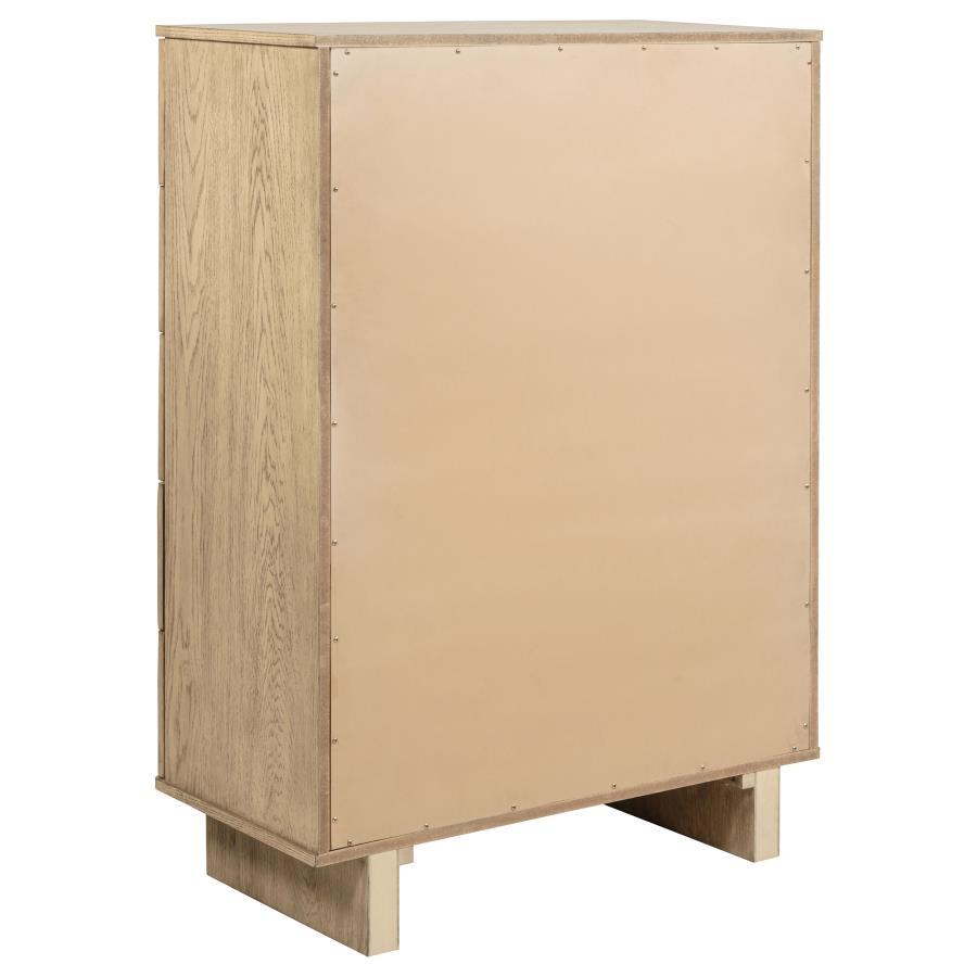 Kailani - 5-Drawer Bedroom Chest Of Drawers - Beige Oak