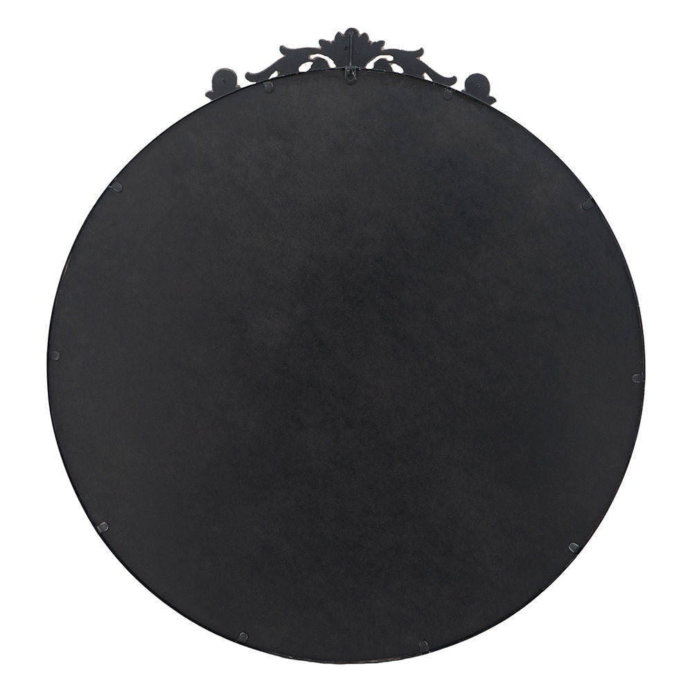 Classic Design Mirror With Baroque Inspired Frame For Bathroom, Entryway Console Lean Against Wall