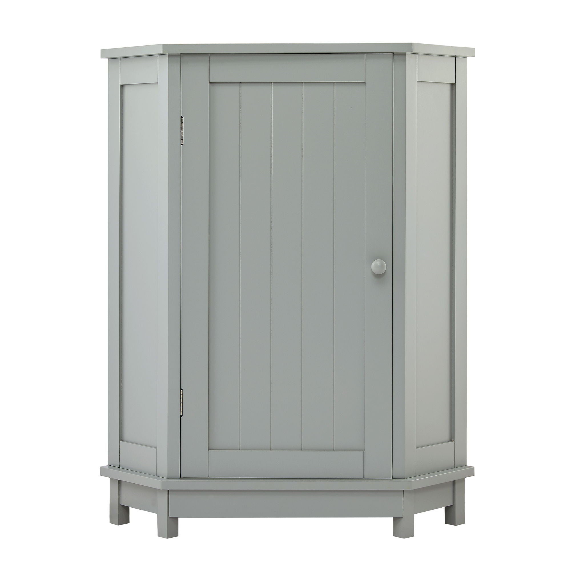 Bathroom Cabinet Triangle Corner Storage Cabinet With Adjustable Shelf Modern Style