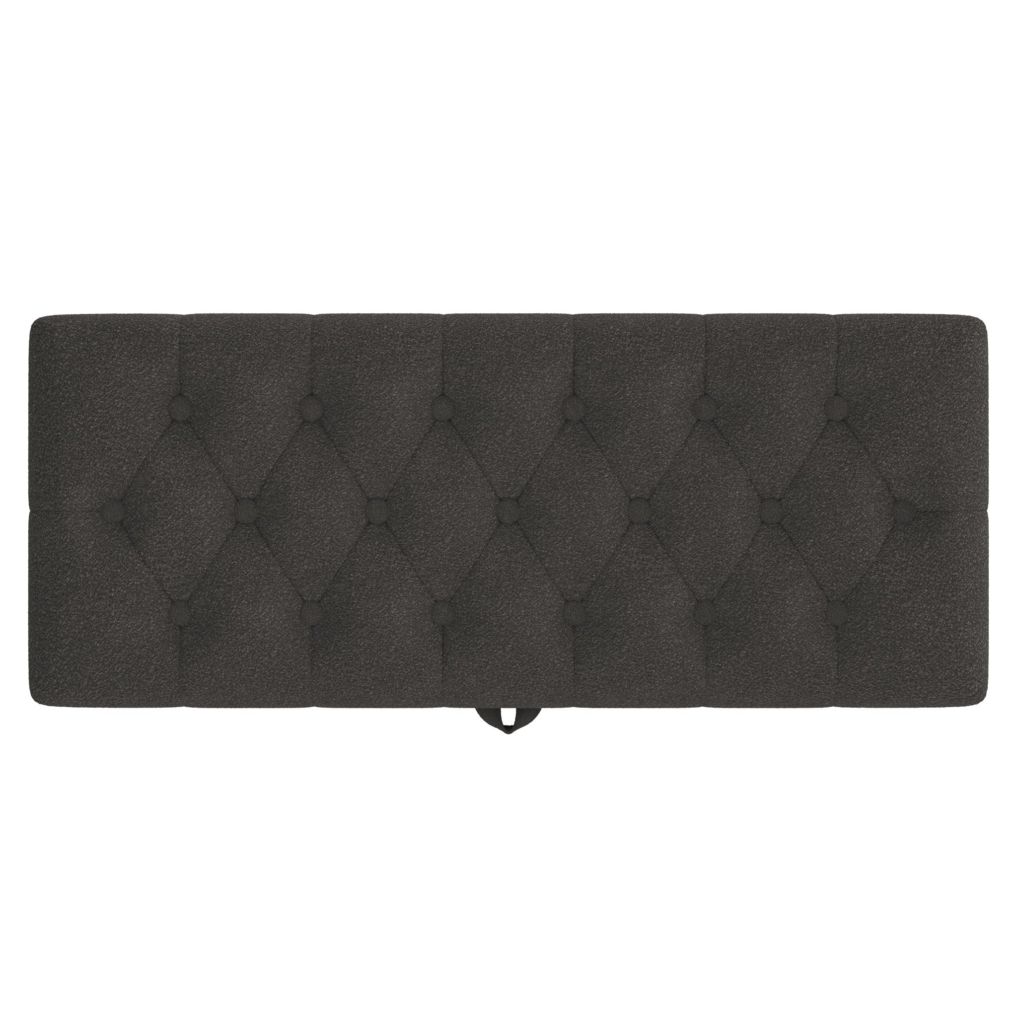 Modern Tufted Storage Ottoman Bench With Metal Legs