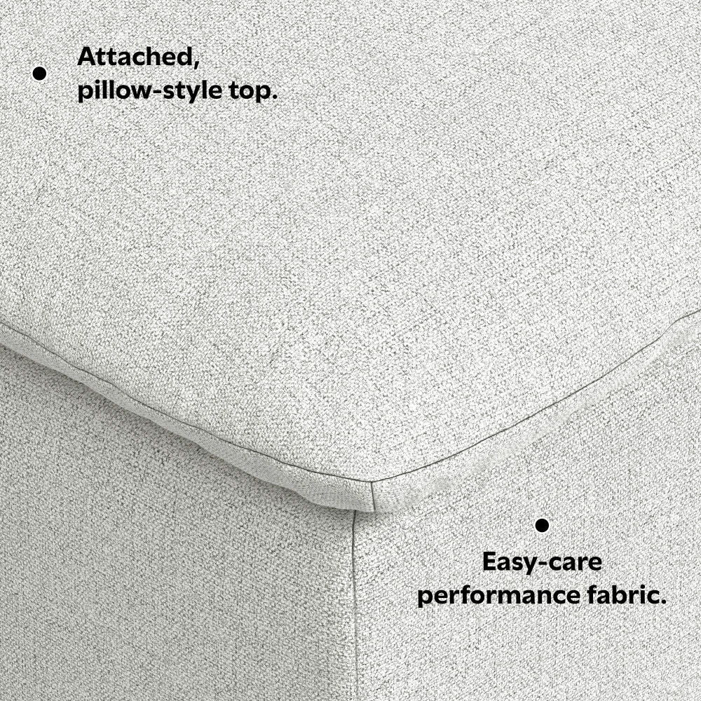 Jasmine - Ottoman - Gray