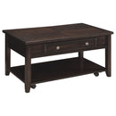 Bradford  Lift Top Coffee and End Table Set Walnut