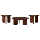 Dale  Solid Wood Coffee and End Table Set Brown