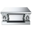 Amalia  Mirrored Coffee and End Table Set Silver