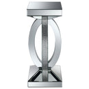 Amalia  Mirrored Coffee and End Table Set Silver