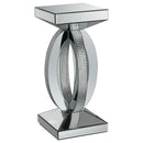 Amalia  Mirrored Coffee and End Table Set Silver