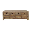 Esther 6-drawer Solid Wood Coffee Table Natural Sheesham