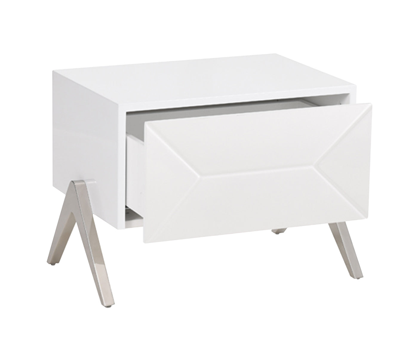 Modrest Candid Modern White Nightstand