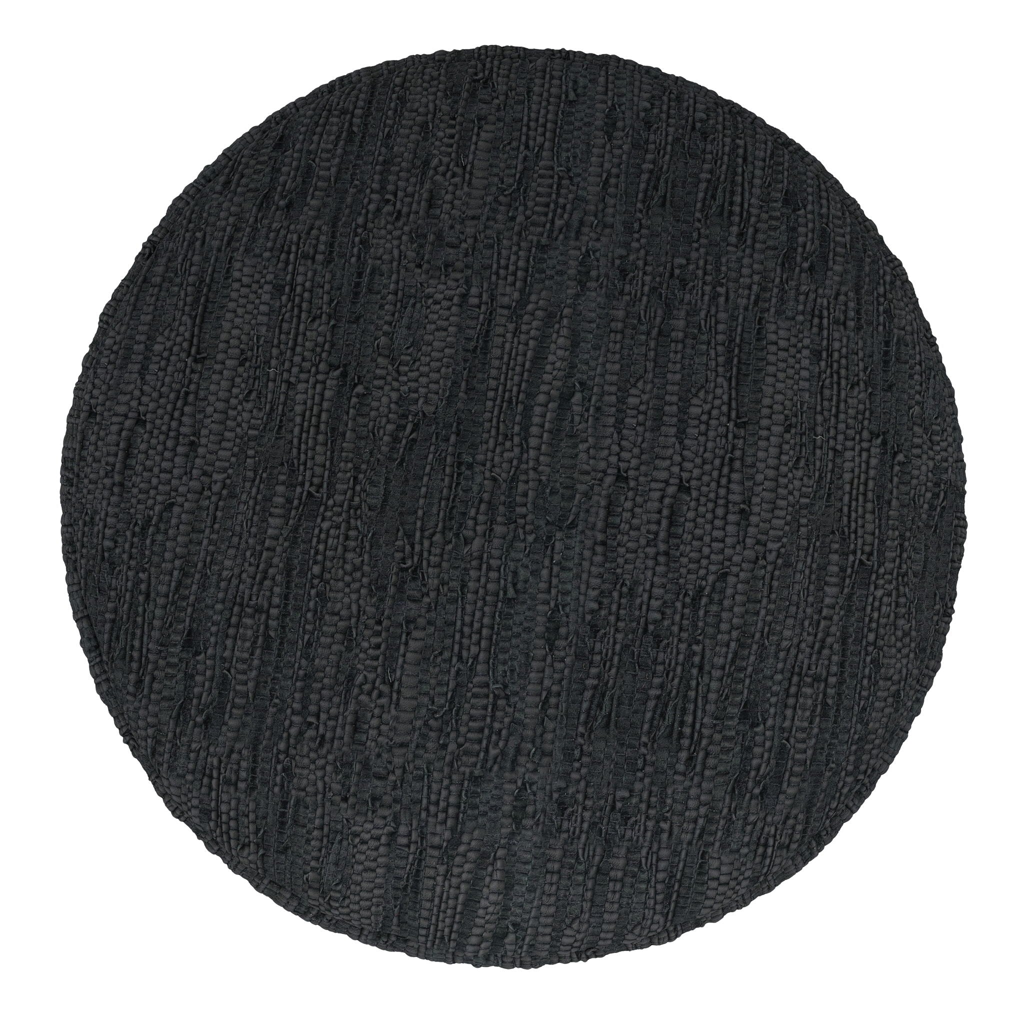 Fredrik - Round Pouf - Black